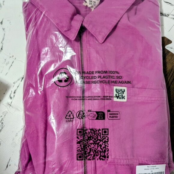 Lucy & Yak Rex Pink Jumpsuit US 12 - Picture 4 of 6